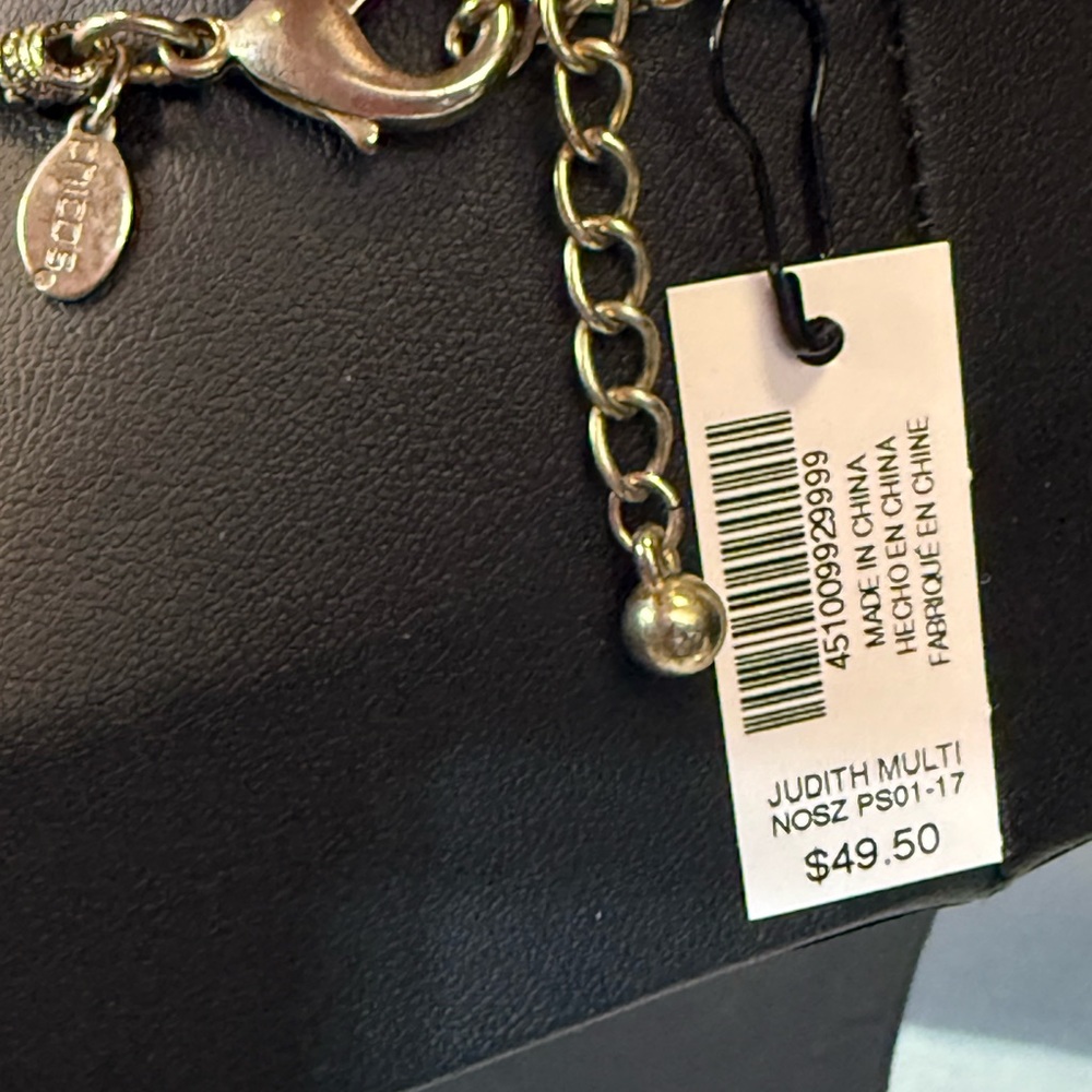 Chico's Gold and Silver Triple Strand Necklace - Picture 5 of 6